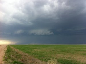 Intercepted storm northwest of Colby.